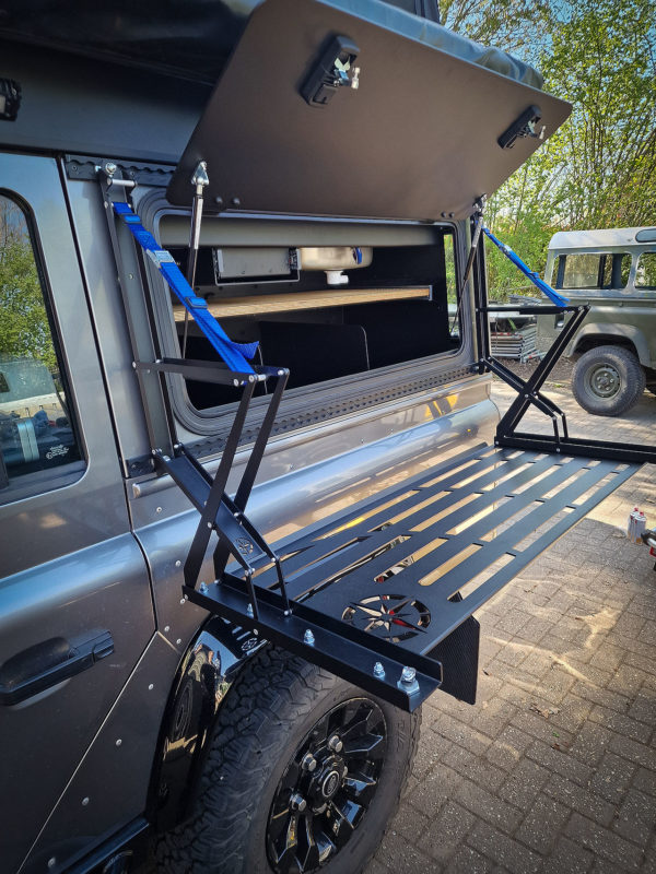 Expeditech klaptafel open detail Expeditech klaptafel